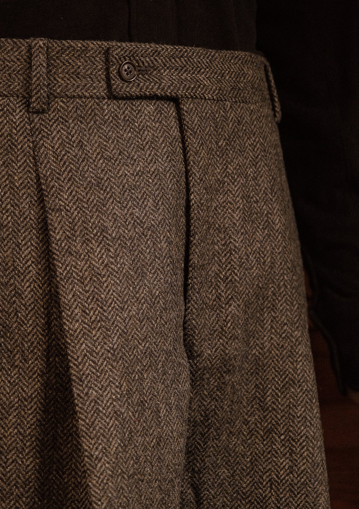 Grayson Clark Trousers - Flint Herringbone