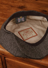 Stanton Baker Boy - (Wide Width) Dark Grey Herringbone