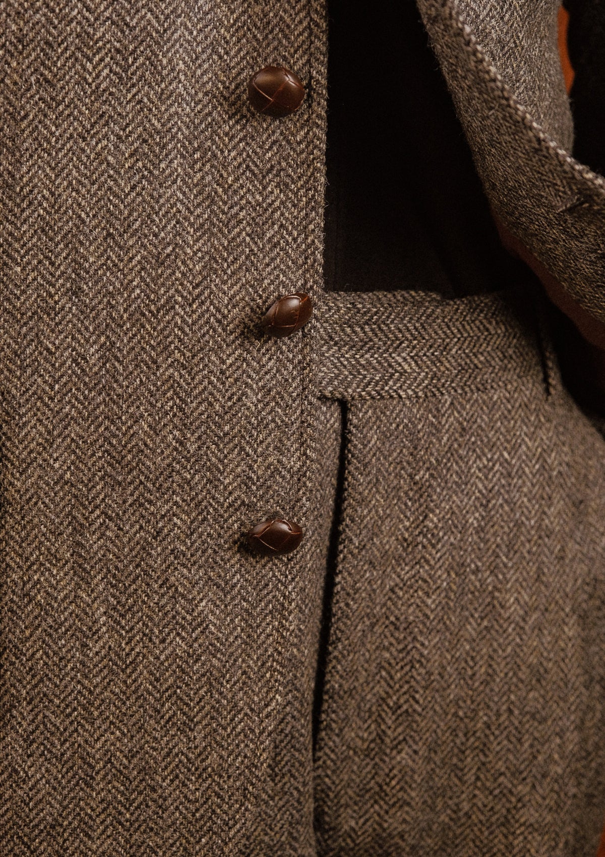 Grayson Jacket - Flint Herringbone