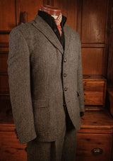 Grayson Jacket - Flint Herringbone