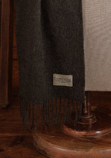 Merino Wool Scarf -  Charcoal