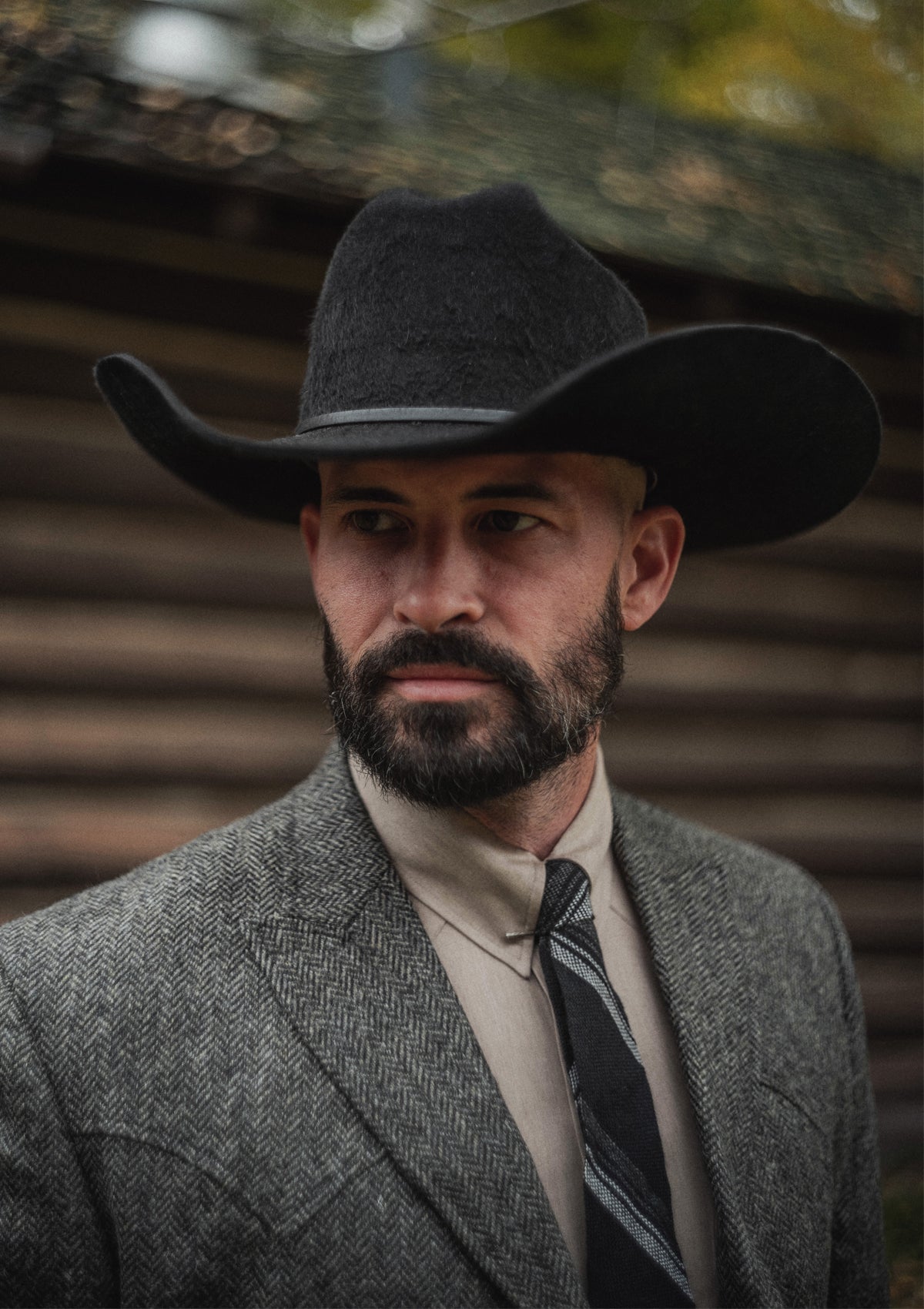 Cattleman Hat - Black Fur Felt