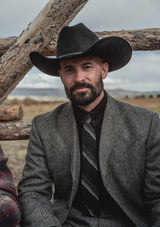 Grayson Clark Trousers - Flint Herringbone