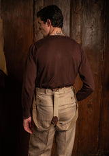 Long Sleeve Henley - Tobacco