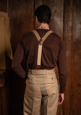 Long Sleeve Henley - Tobacco