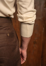 Long Sleeve Henley - Cream