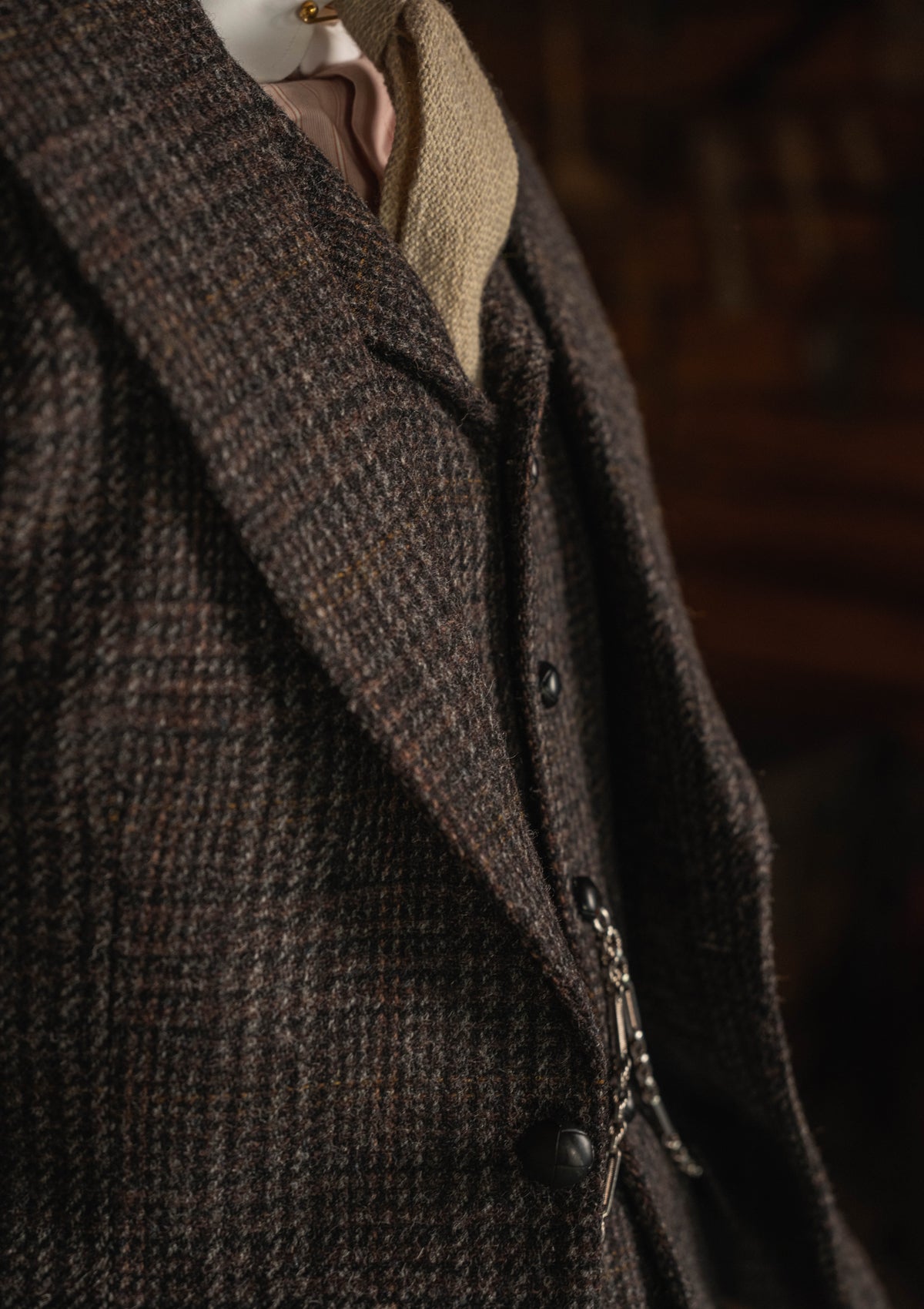 Brockman Harris Tweed Jacket - Dark Cedar