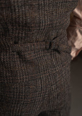 Brockman Harris Tweed Waistcoat - Dark Cedar