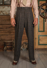The Brockman Harris Tweed Suit - Dark Cedar