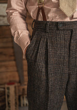 The Brockman Harris Tweed Suit - Dark Cedar