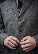 The Grayson 2 Piece Suit - Flint Herringbone