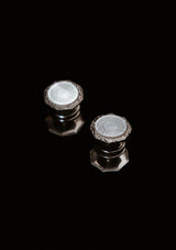 Original 1920's Art Deco Mother Of Pearl Snap Cufflinks
