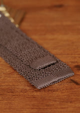 Silk Knitted Tie - Dark Grey