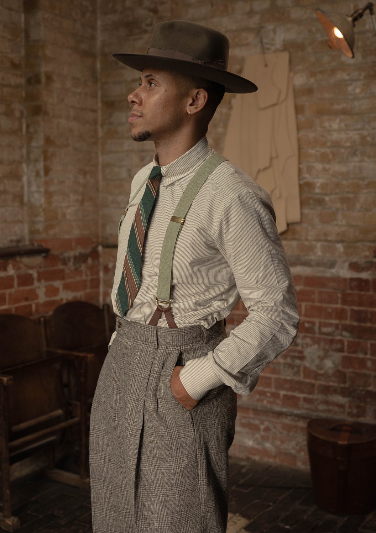 Munro Clark Trouser - Grey Prince of Wales