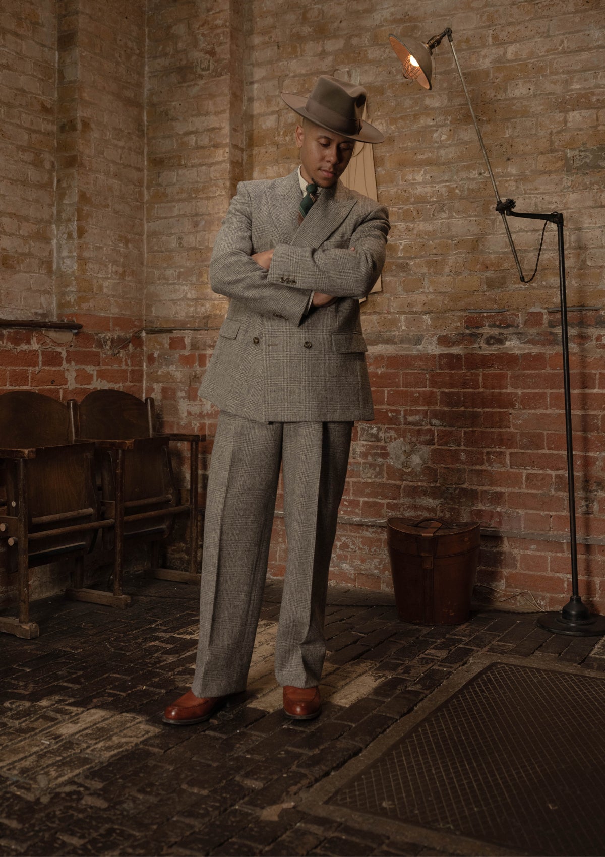 Munro Double Breasted Jacket - Grey Prince of Wales