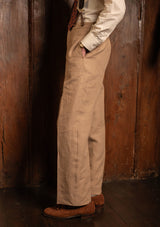Melbrook Pure Linen Fishtail Trousers - Heritage Sand