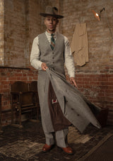 Munro Single Breasted Waistcoat - Grey Prince of Wales