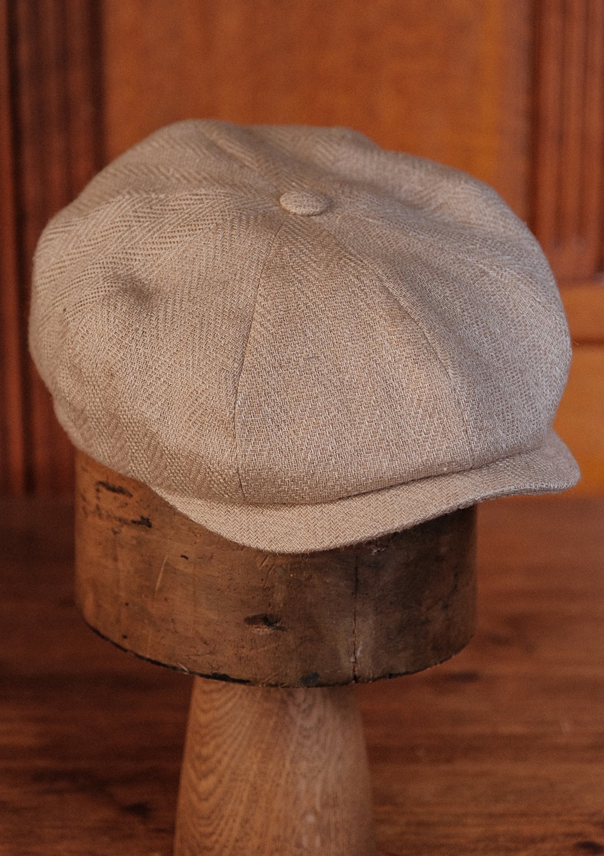 Ridgmount Baker Boy - (Narrow-Width) Thatched Silk Herringbone