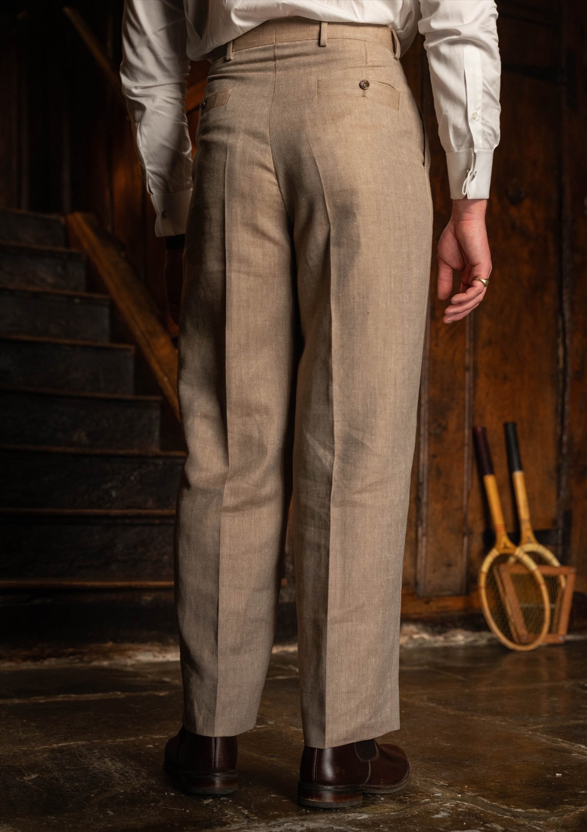 Brockman Clark Trouser - Oatfield Herringbone