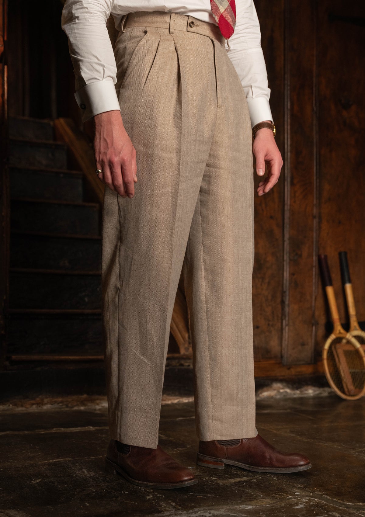 Brockman Clark Trouser - Oatfield Herringbone