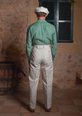 Clark Pure Linen Trousers - Oatmeal