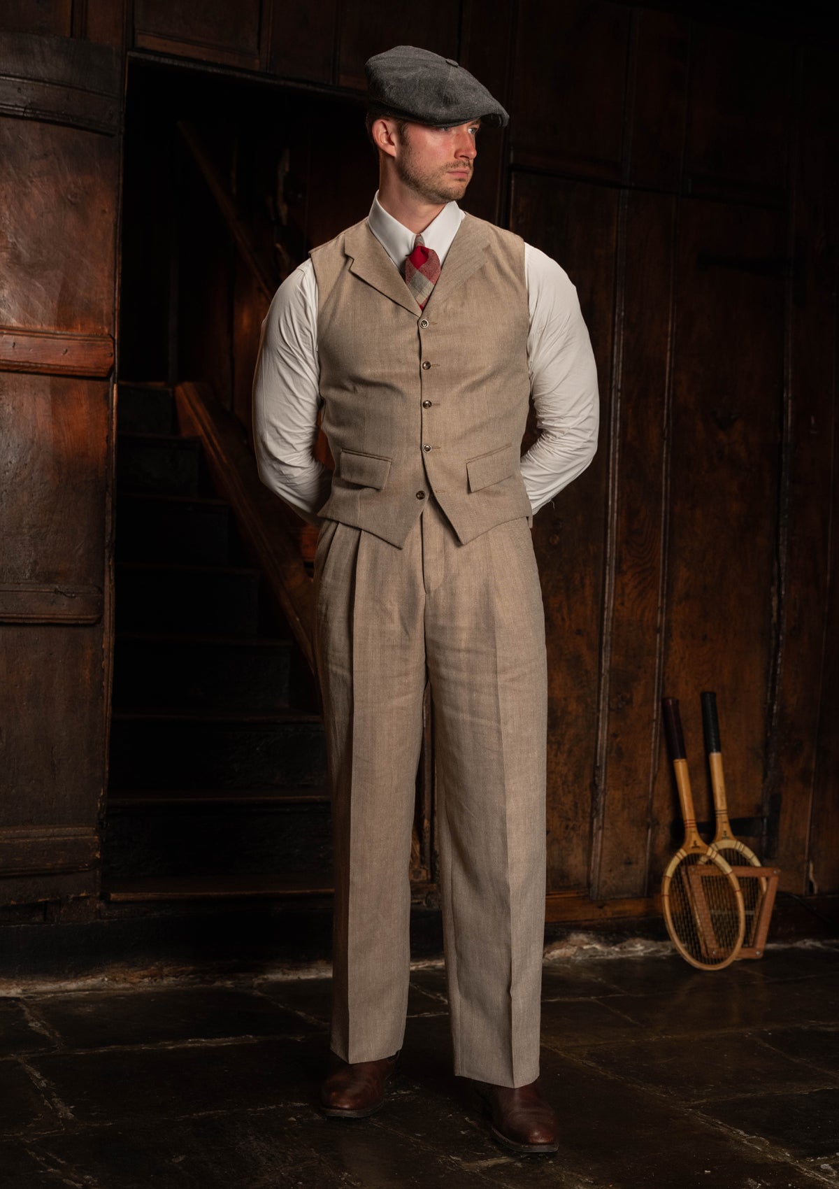 Brockman Waistcoat - Oatfield Herringbone