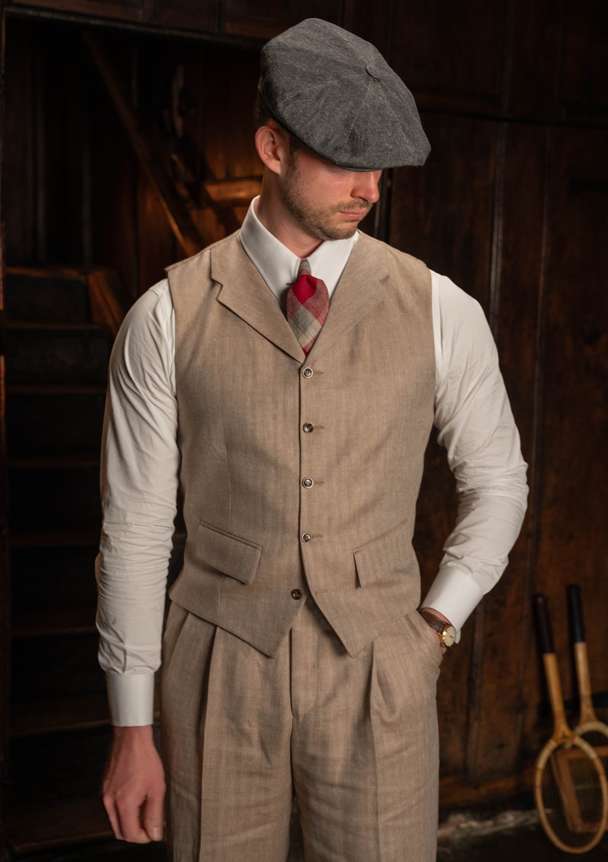 Brockman Waistcoat - Oatfield Herringbone
