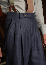 The Brockman Suit - Navy Herringbone