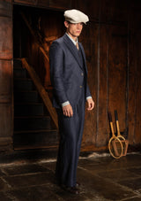 Brockman Jacket - Navy Herringbone