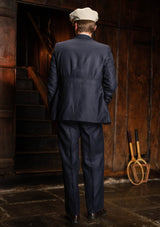The Brockman Suit - Navy Herringbone