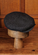 Stanton Baker Boy - (Wide-Width) Navy Pin Stripe Tweed