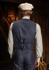 The Brockman Suit - Navy Herringbone