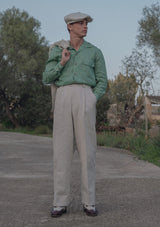 Clark Pure Linen Trousers - Oatmeal