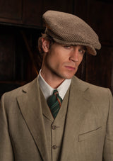 Coleman Waistcoat - Sage Herringbone