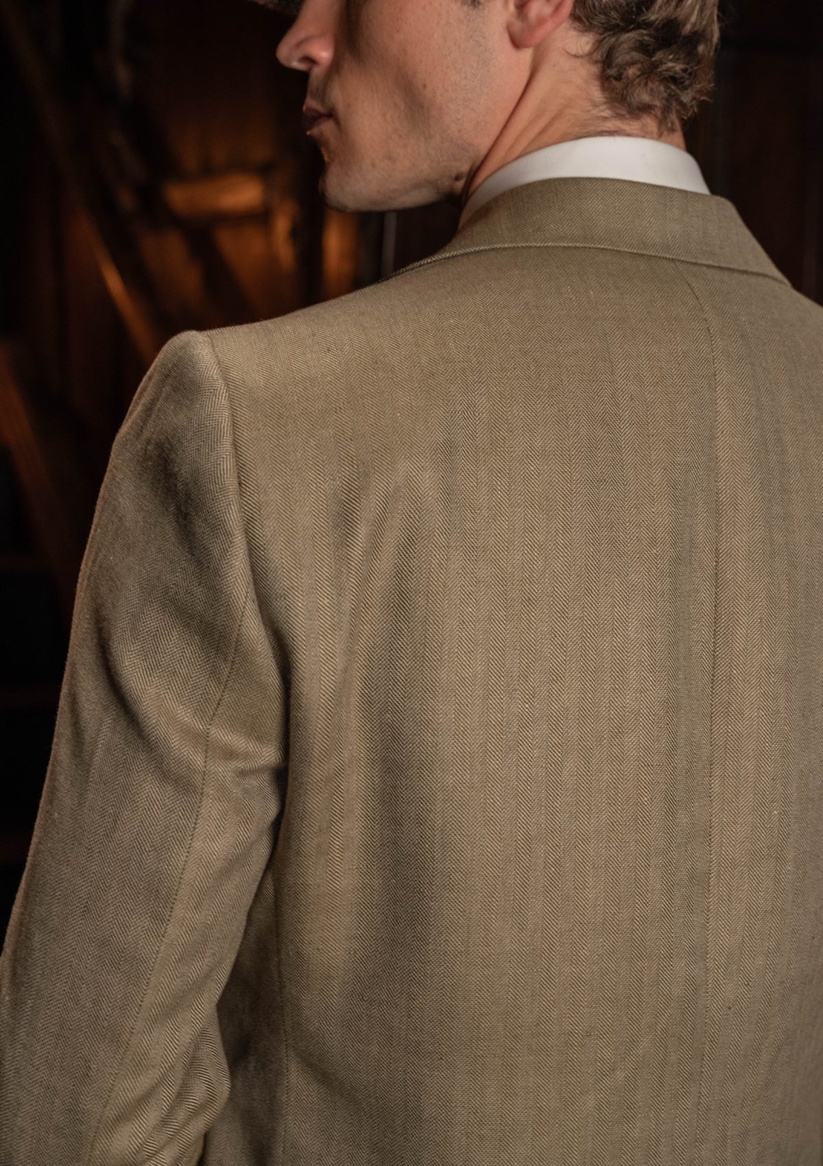 Coleman Jacket - Sage Herringbone