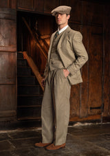 The Coleman Suit - Sage Herringbone