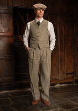 The Coleman Suit - Sage Herringbone