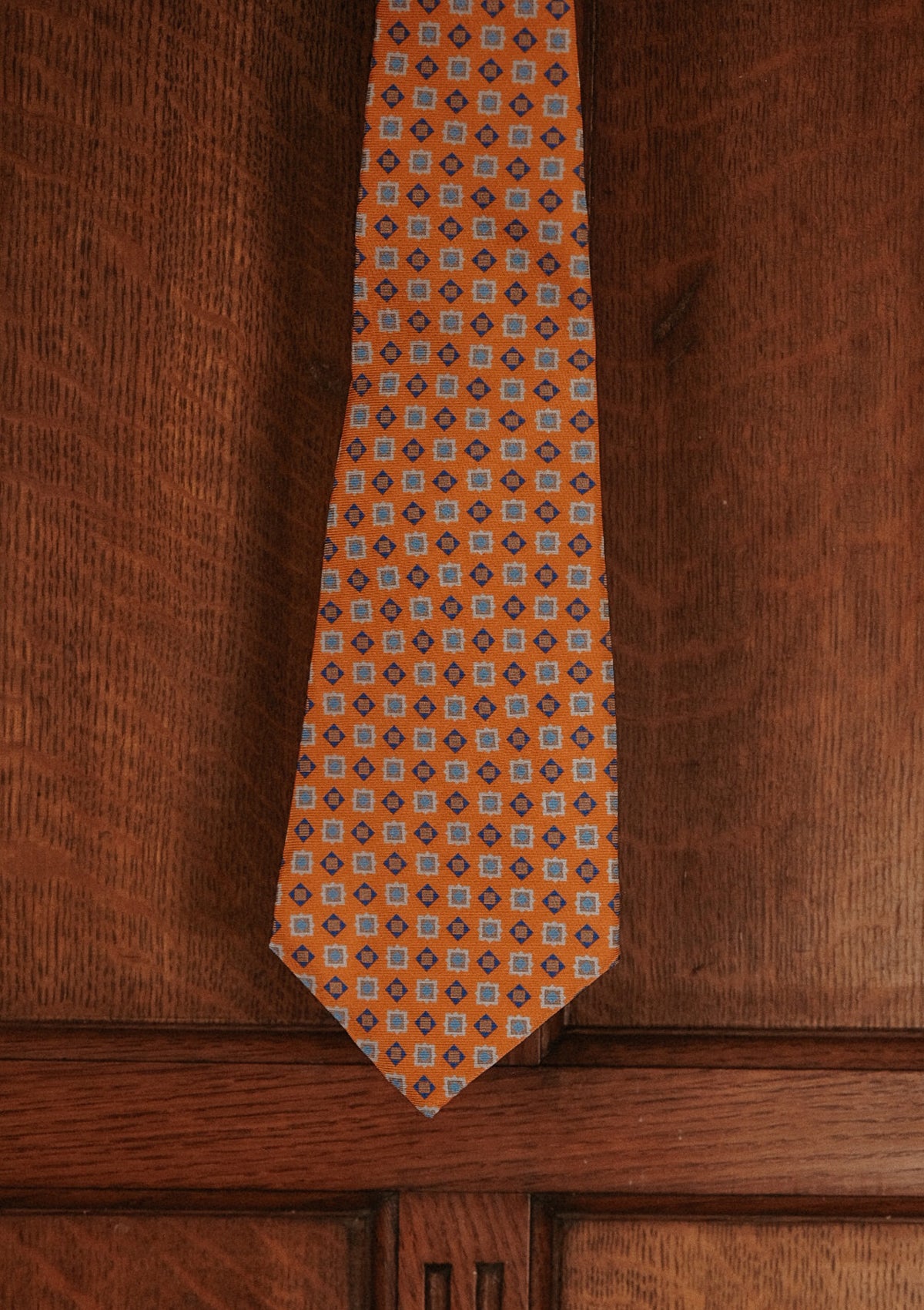 Classic Silk Tie - Thornfield Saffron