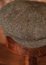 Ridgmount Baker Boy (Narrow Width) Donegal Pine Herringbone
