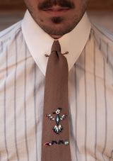 Spearpoint Shirt in Japanese Cotton - Navy Pinstripe