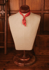 Red 100% Selvedge Cotton Bandana - #4