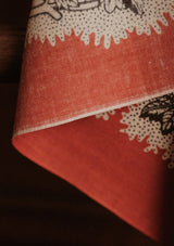 'Poire' Barn Red 100% Cotton Selvedge Bandana - #7