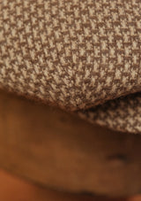 Regency 50 Pence Flat Cap - Acorn Mosaic Check Cashmere & Wool Blend