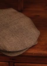 Regency 50 Pence Flat Cap - Pence Black & Grey Basket Weave