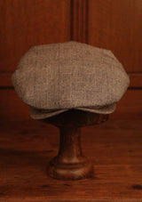 Regency 50 Pence Flat Cap - Pence Black & Grey Basket Weave