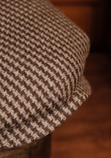 Regency 50 Pence Cap - Houndstooth Cashmere Silk Blend