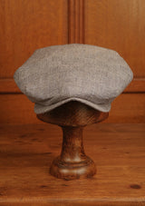 Regency 50 Pence Flat Cap - Navy & White Basket Weave