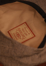 Regency 50 Pence Flat Cap - Navy & White Basket Weave