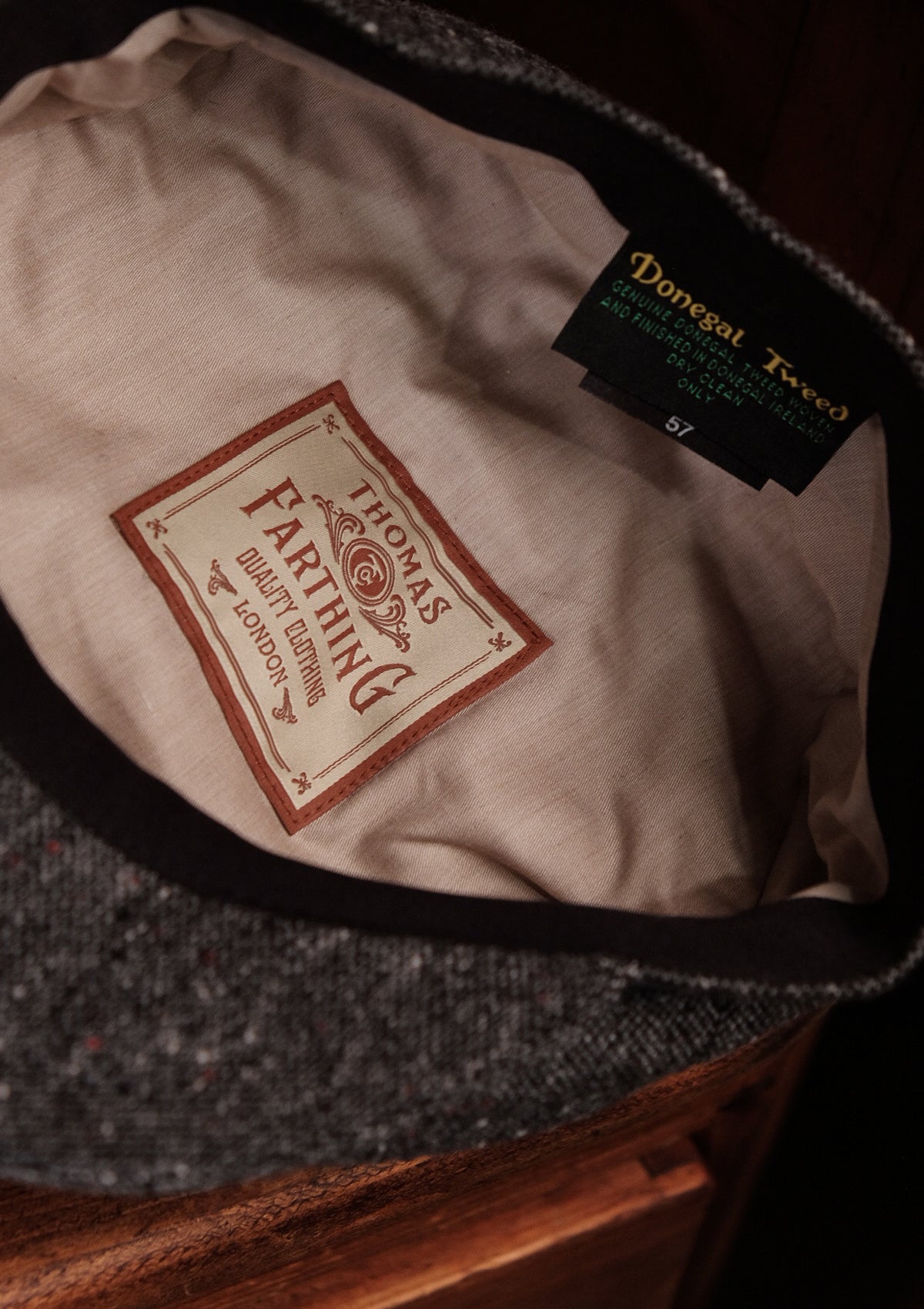Ridgmount Baker Boy - (Narrow-Width) Grey Donegal Tweed
