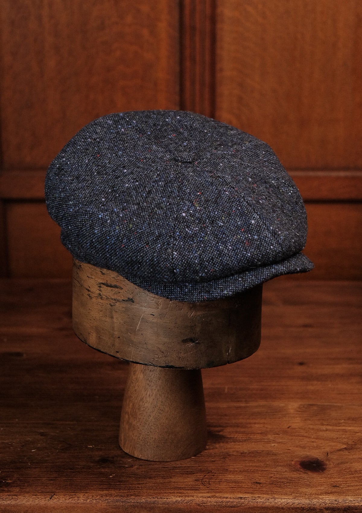 Ridgmount Baker Boy - (Narrow-Width) Navy Donegal Tweed